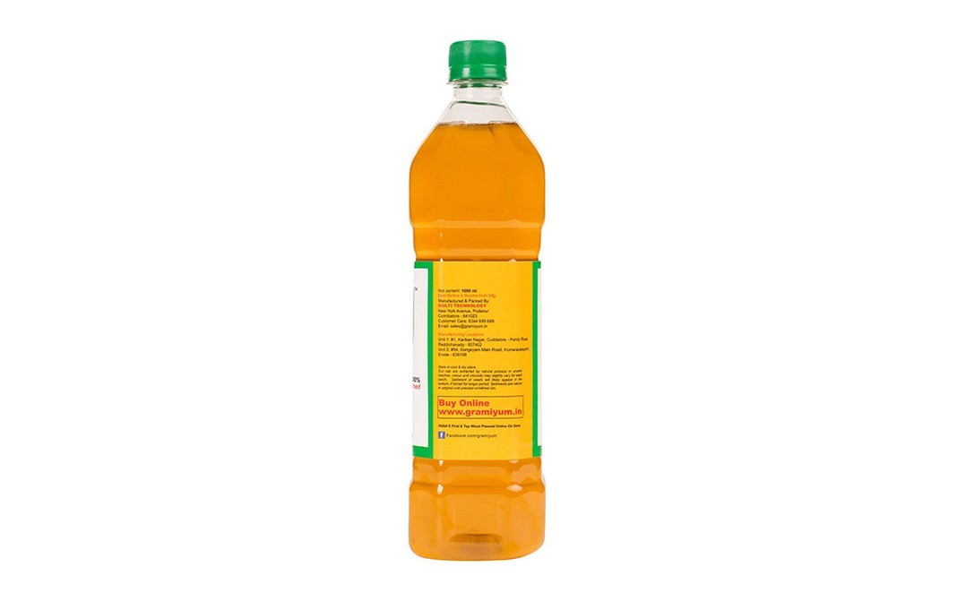 Gramiyum Wood Pressed Sesame Oil    Plastic Bottle  1000 millilitre